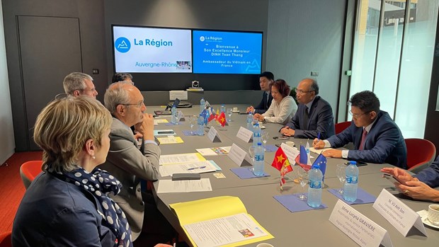 Le Vietnam renforce sa coopération avec la région Auvergne-Rhône-Alpes